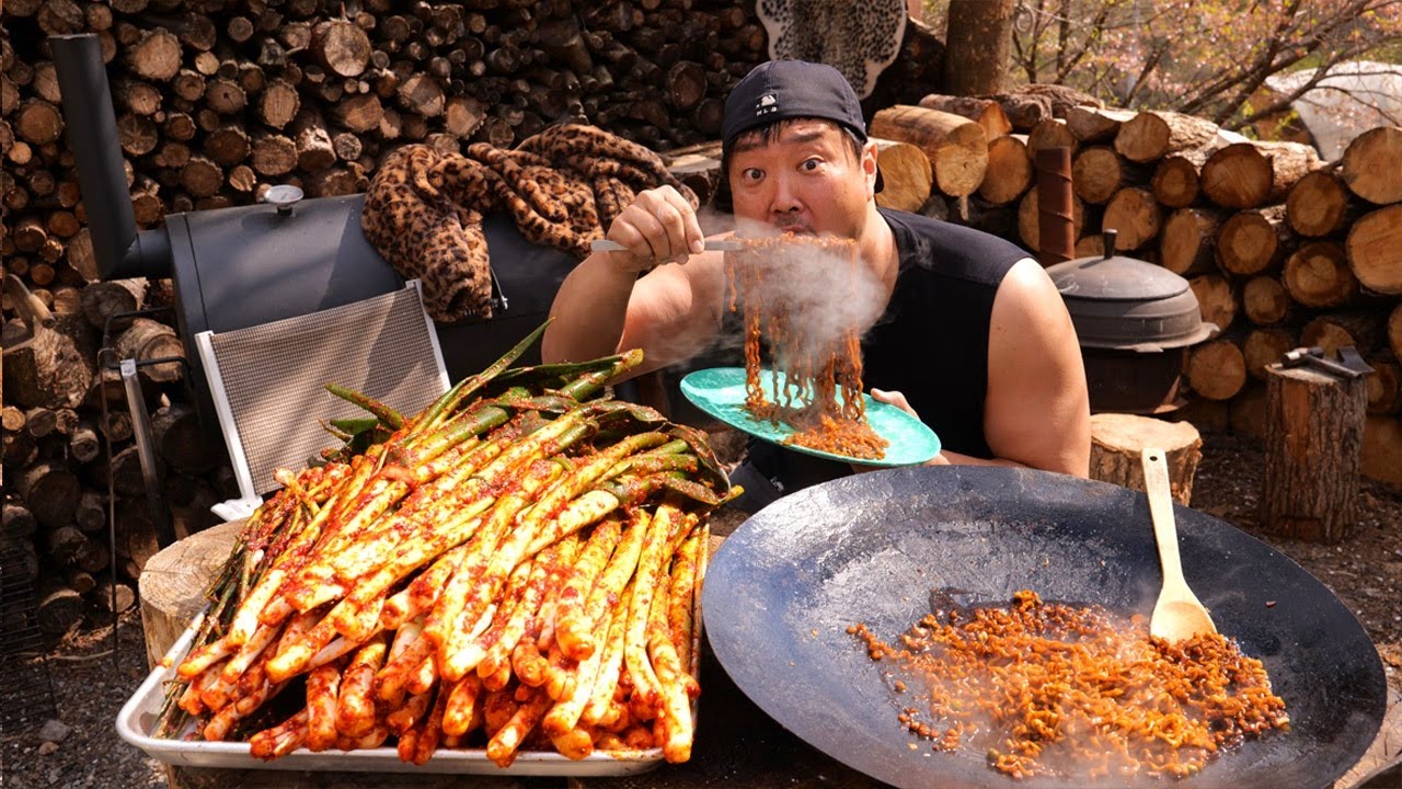 파김치 1티어는 짜장라면이죠!  산적st 파김치~!!