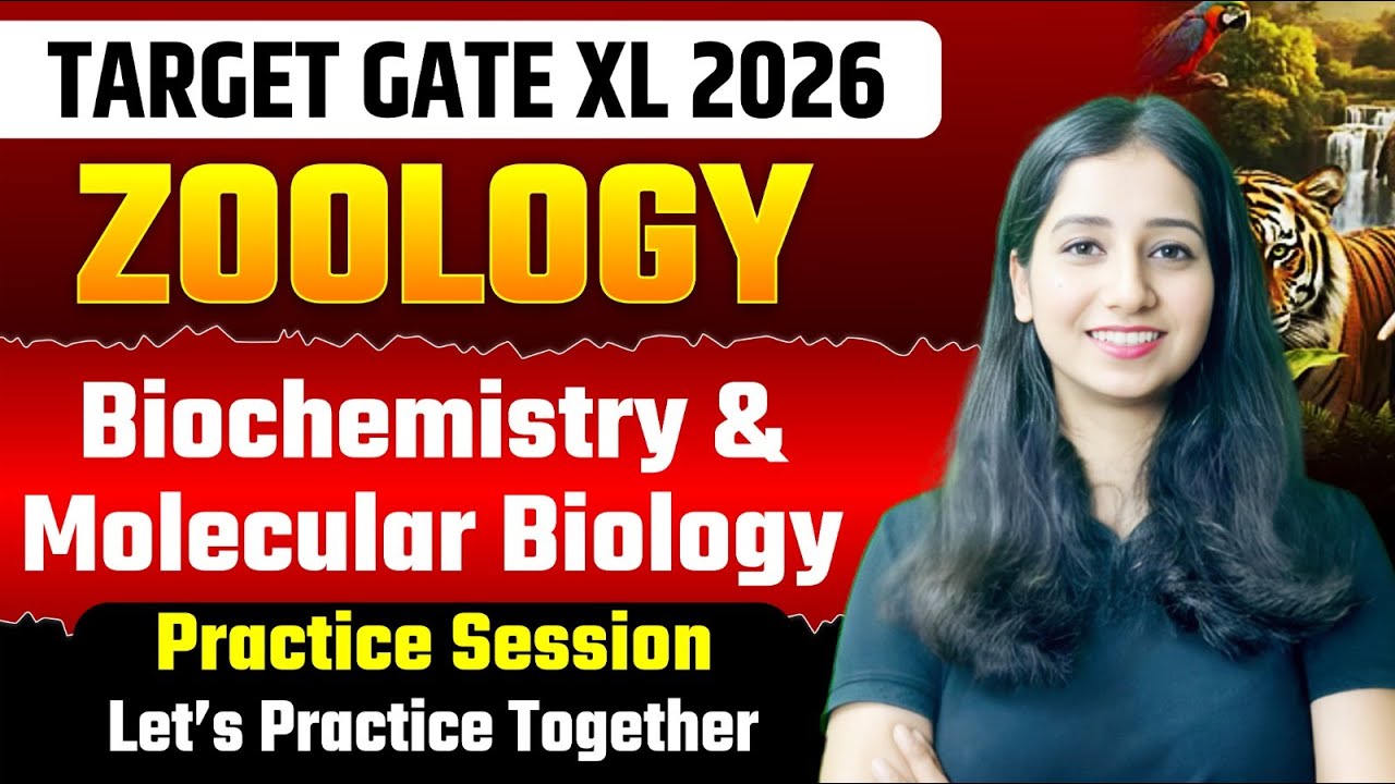 GATE  XL PYQ Questions Practice I Biochemistry and Molecular Biology Question Practice GATE XL 2026