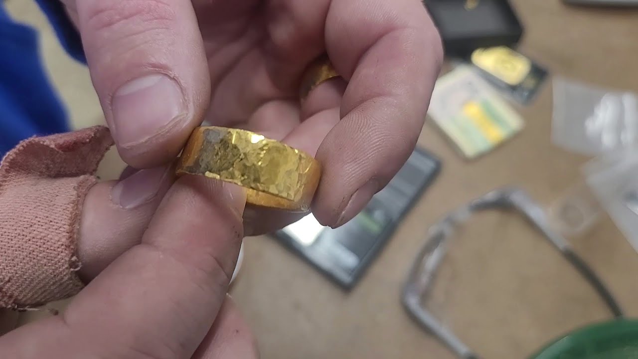 Chunky Gold Ring 24k Made at home