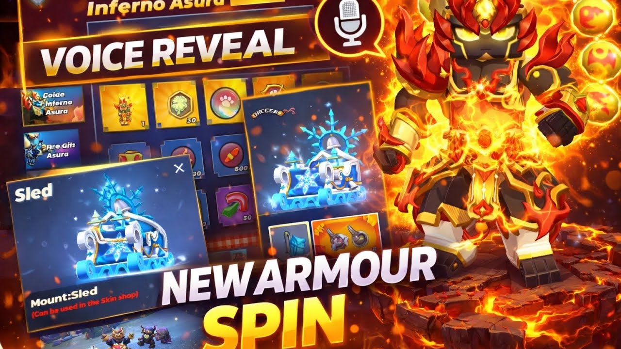 NEW Inferno Asura Armour Spin 🔥 + VOICE REVEAL 🎤 | Blockman Go