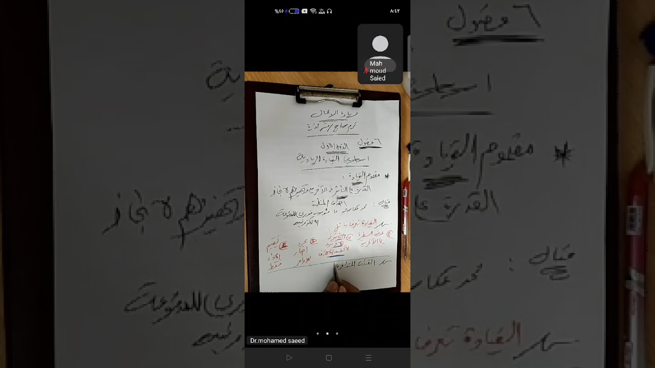 ريادة الأعمال الفصل الأول الترم السابع إدارة يناير 2026 د.محمد سعيد اكاديمية المتميز 