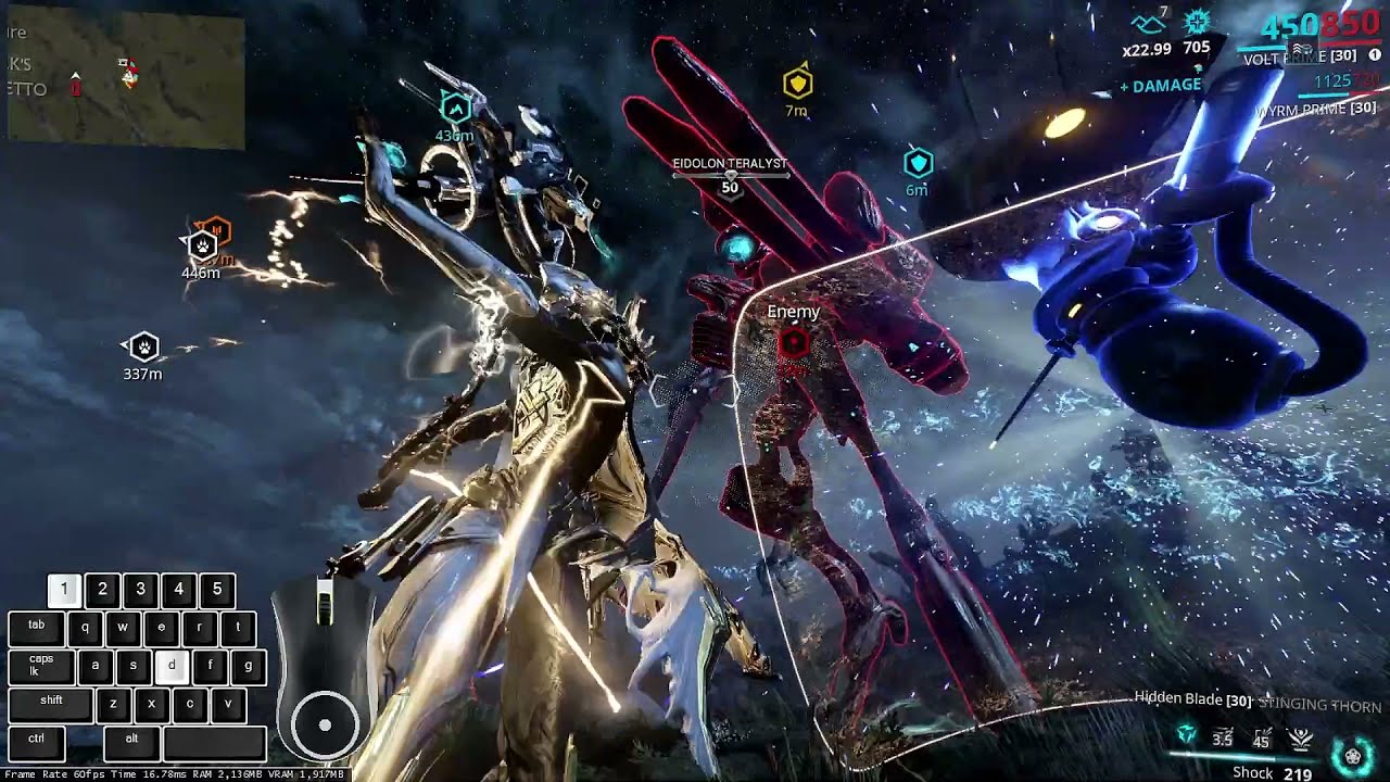Eidolon Teralyst Solo One Shot - Warframe