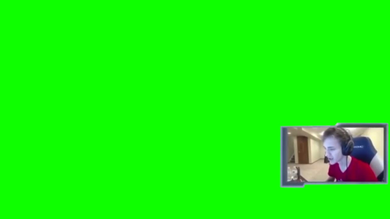 ninja screams at kid perfect green screen animation