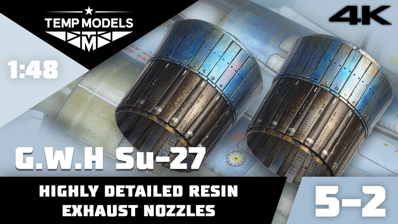Great Wall Hobby Su-27 1:48 | Красим и ставим высокодетализированные смоляные сопла!