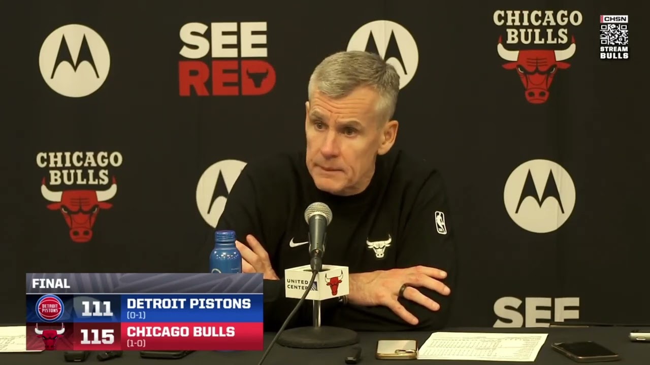 Billy Donovan Postgame Interview | Detroit Pistons vs Chicago Bulls - 10.22.25