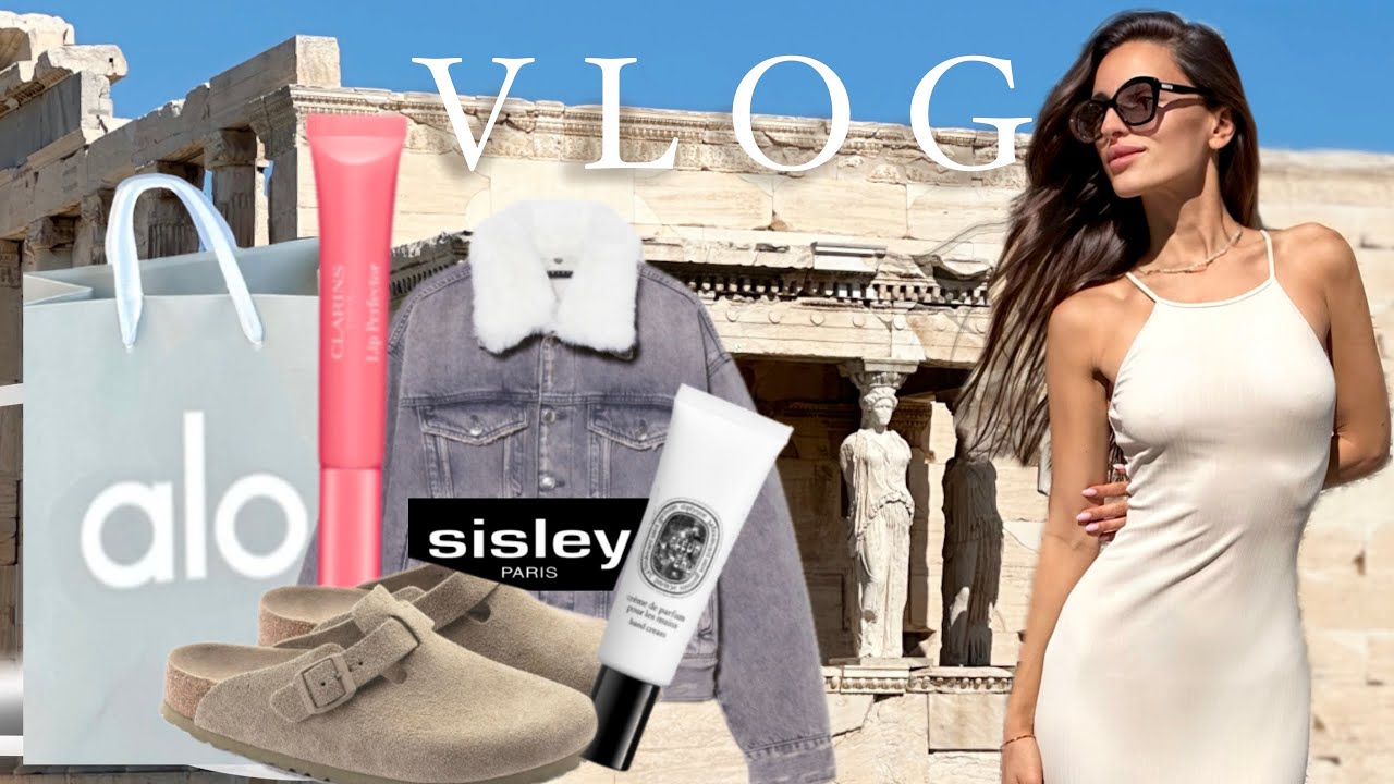 A WEEK IN ATHENS: SHOPPING, FOOD & PRESENTS, ALO, Diptique, Clarins, Sisley, Birkenstock