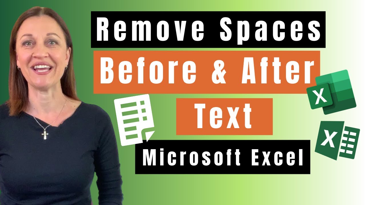 EXCEL Удалить пробелы до и после текста