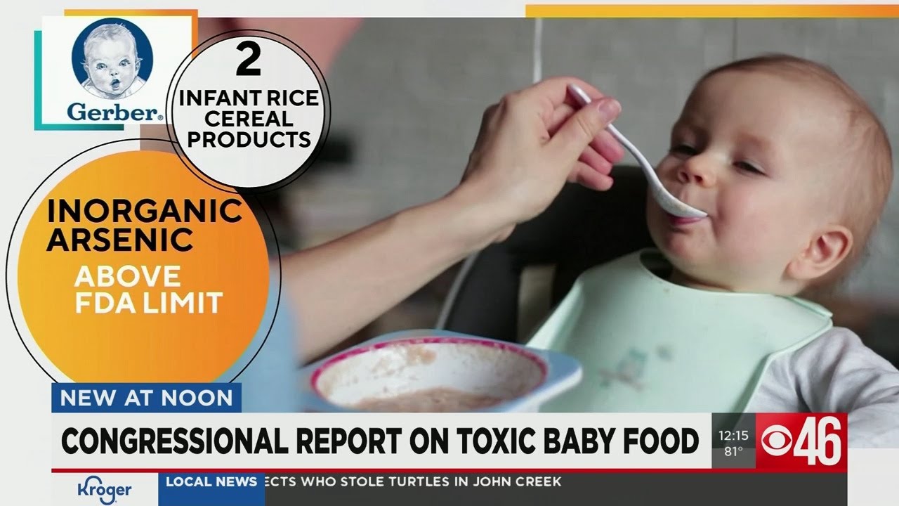 High levels of heavy metals like arsenic, lead found in baby food brands