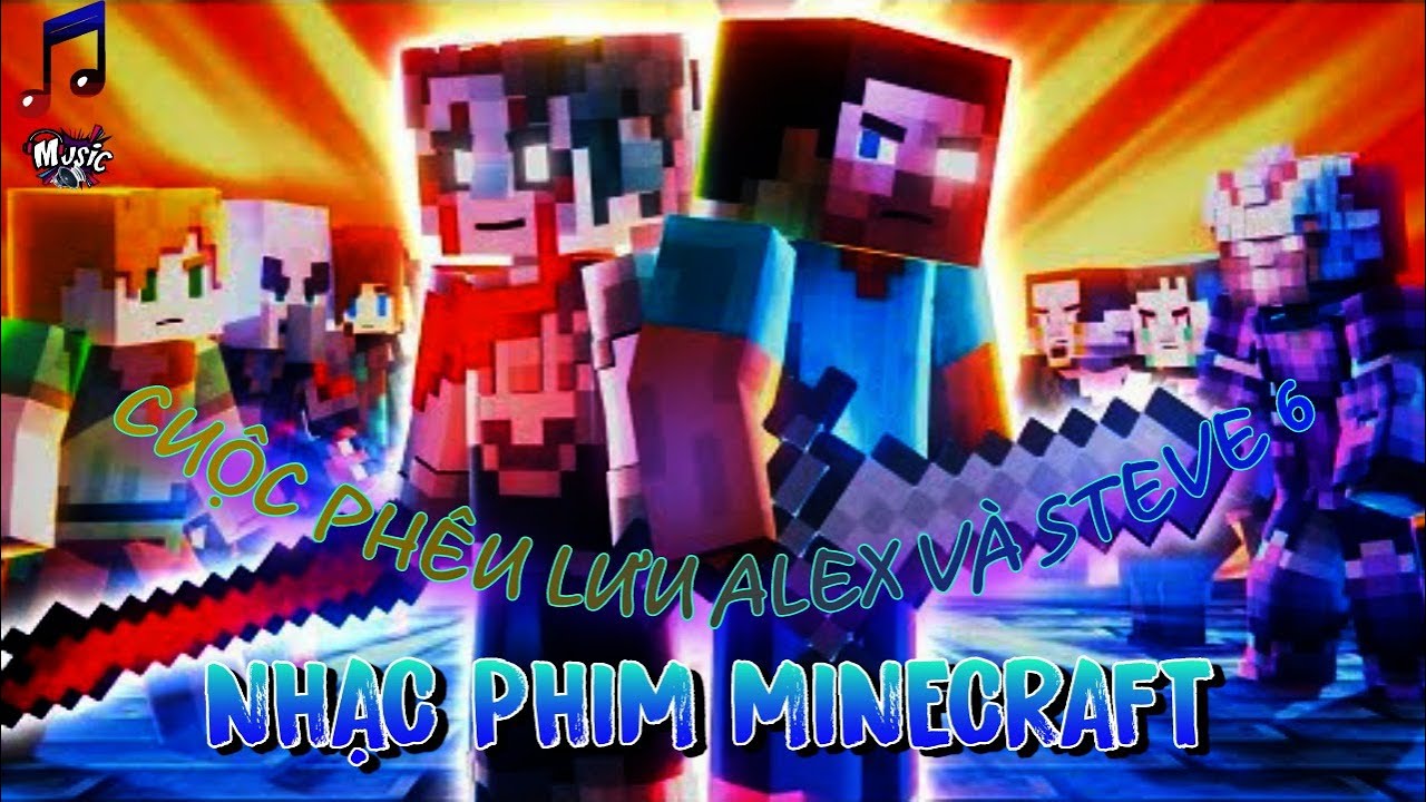 THE AETHER RESCUE OF HEROBRINE - CUỘC PHIÊU LƯU ALEX VÀ STEVE 6 [Nhạc phim Minecraft]