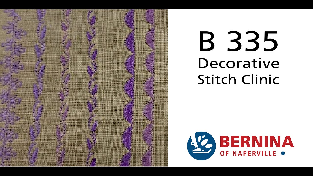 Мастер-класс по декоративному стежку, часть 1: BERNINA 3 серии