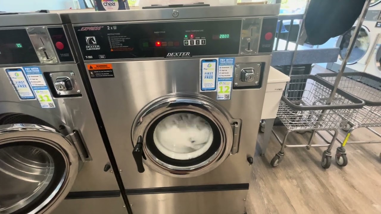 Newer (Dexter Washing Machine in Action (full cycle) Lighthouse Laundry Federal Way WA