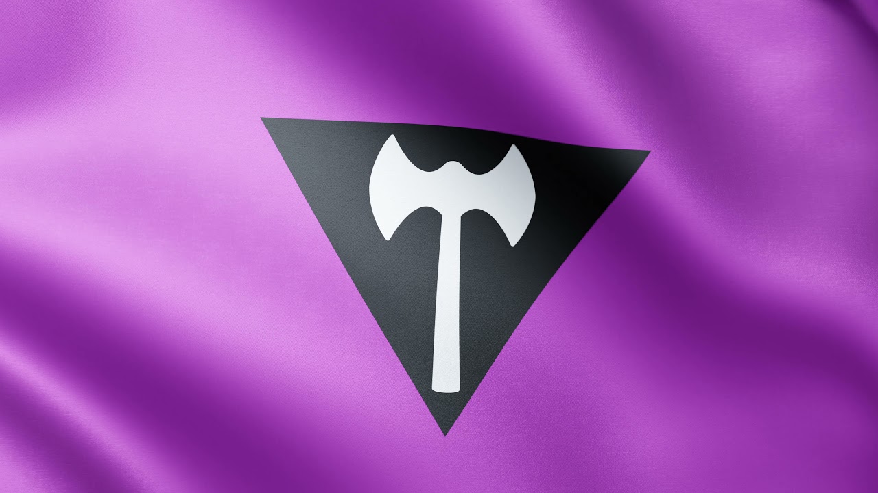 Labrys Lesbian Pride Flag Animation | LHBTIQ | Flags of the World