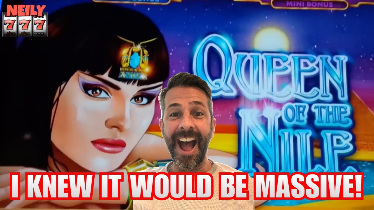 I KNEW IT WOULD BE HUGE THE SECOND IT LANDED! MASSIVE WIN on QUEEN of the NILE LINK SLOT!