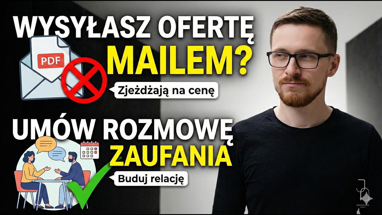 Wysłałeś od razu ofertę mailem?  (Zaufanie vs Cena)
