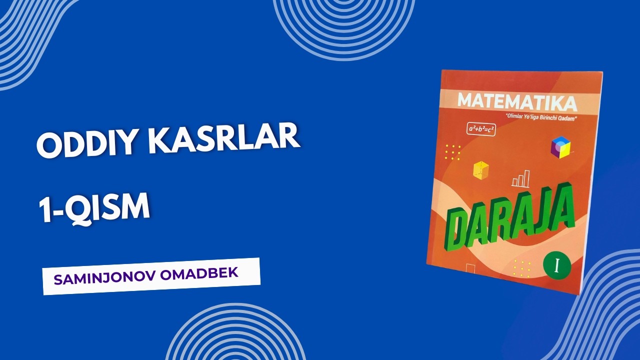 ODDIY KASRLAR #8-dars