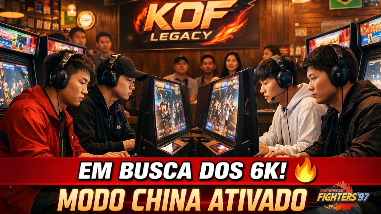 LENDAS DO FLIPERAMA AO VIVO! KOF 97 e clássicos RETRÔ no KOF Legacy #nostalgia #kof2002 #kof97