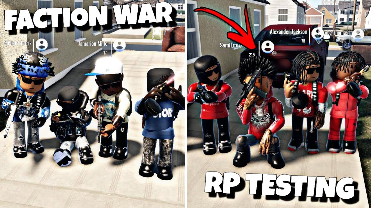We Had A FACTION WAR In This New Hood Rp Game! (RP TESTING)