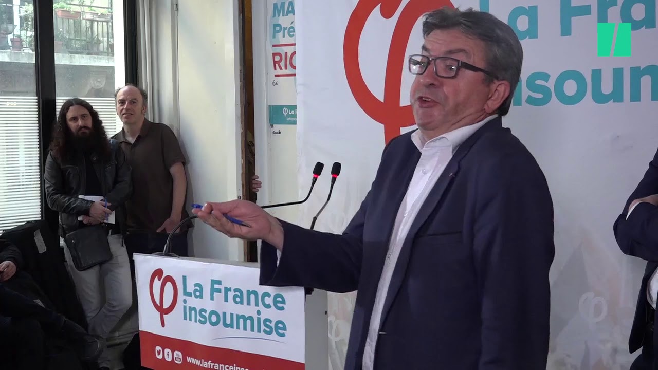 Jean-Luc Mélenchon, énervé après une question sur sa vie privée
