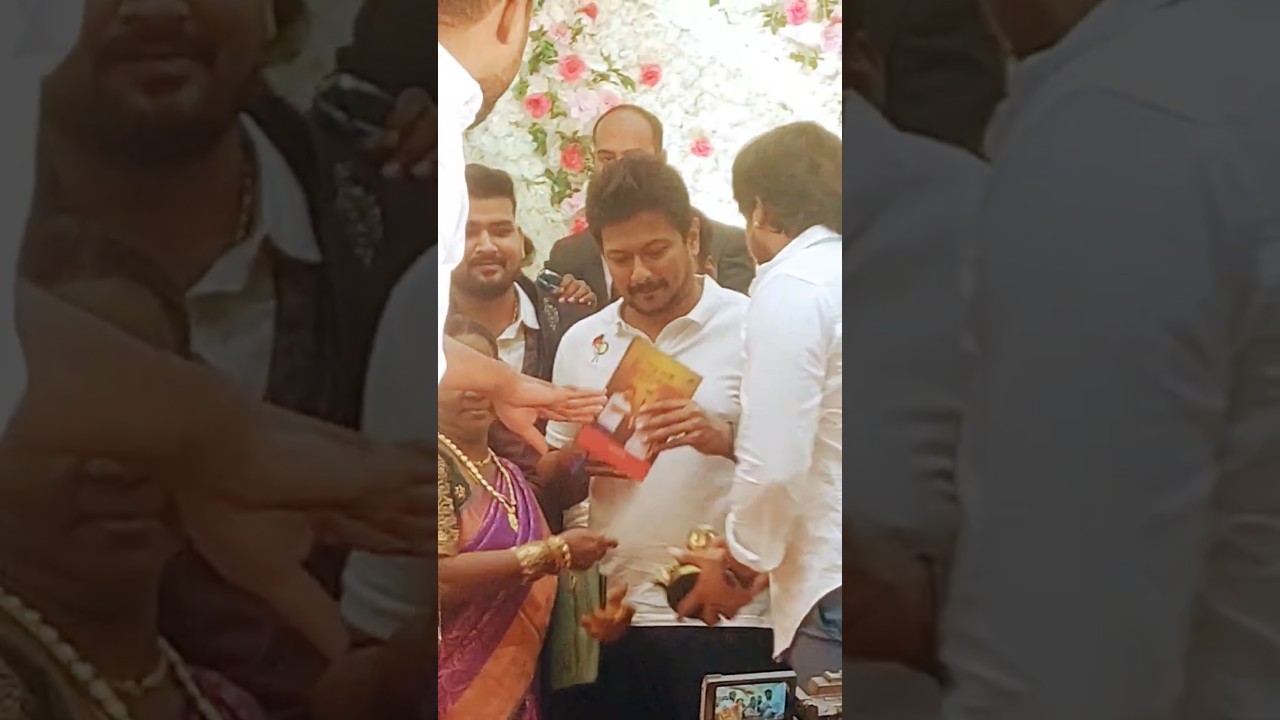 dmk udhayanidhi stalin in marriage function #udhayanidhistalin #samviews #subscribe