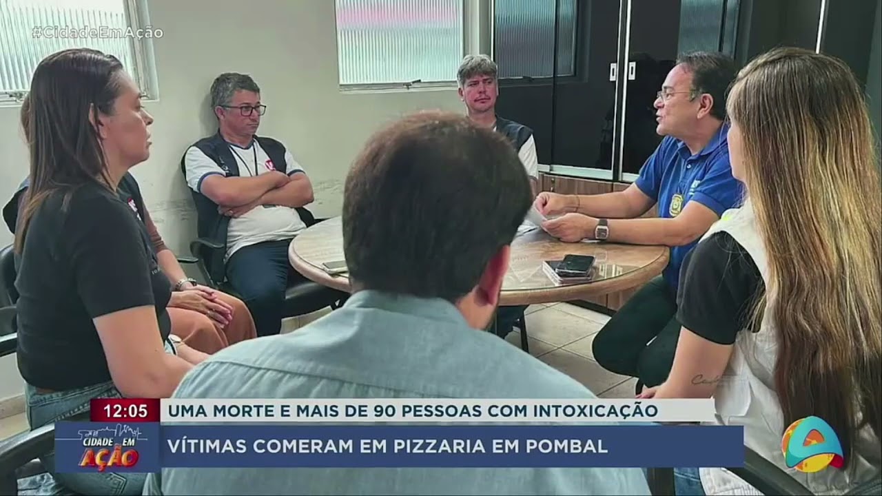 Cidade em Ação - Intoxicação em pizzaria de Pombal deixa 1 morto e mais de 90 vítimas