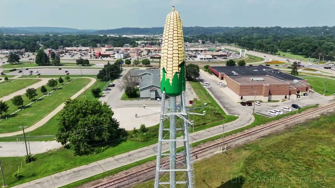 Ethereal Corn Tower Meditation For Corn Enthusiasts | 4K Drone Footage
