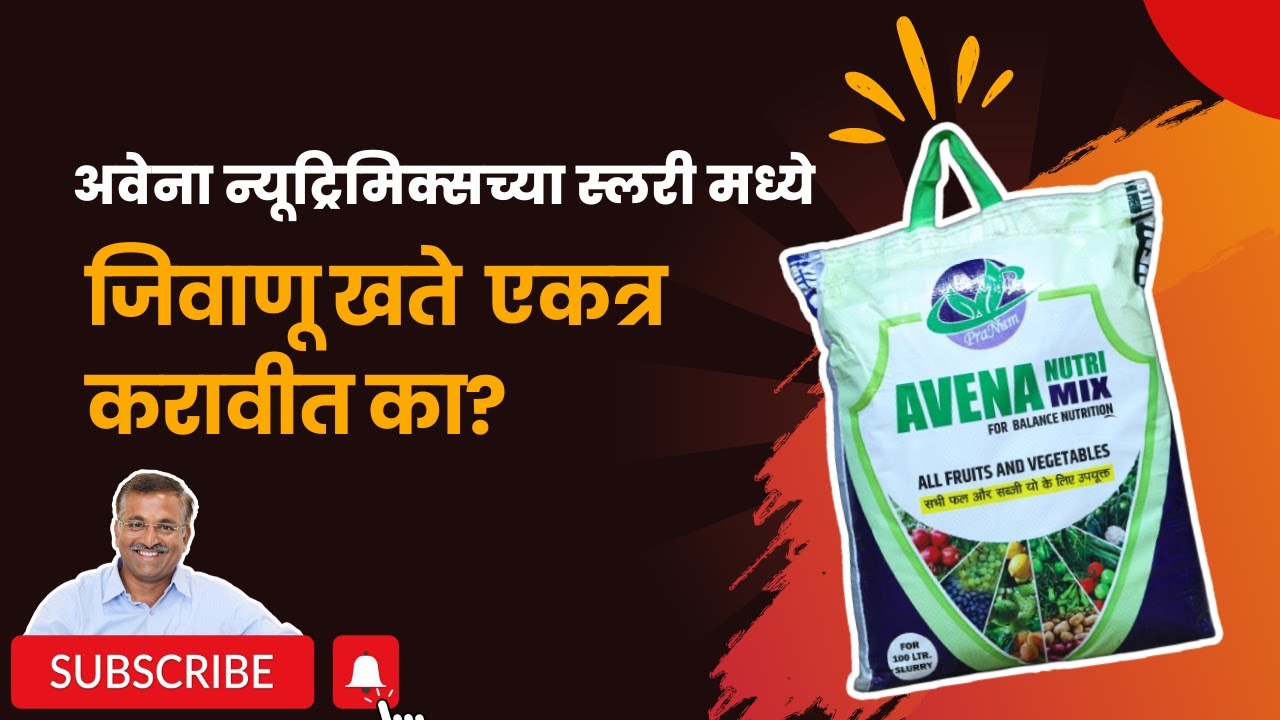 प्रश्न क्रमांक 70 - अवेना न्युट्रीमिक्स स्लरी मध्ये जिवाणू खते मिक्स करावीत का @BTGore