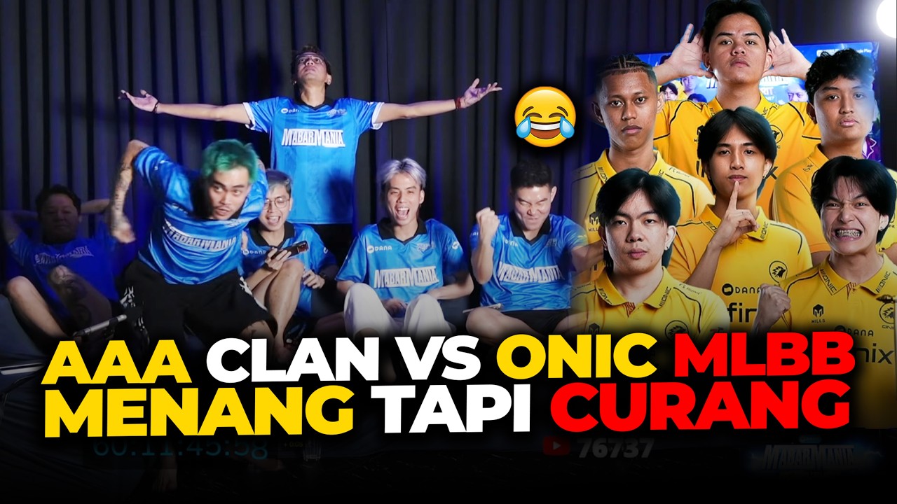 AAA VS ONIC MLBB MENANG TAPI CURANG🤣 #MARAPTHON3