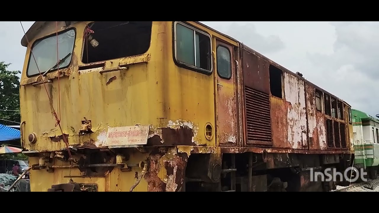 หัวรถจักรที่เอามาตั้งโชว์ ณ สถานีรถไฟสงขลา thailandtrain รถไฟสายใต้  @fishingtrain7175