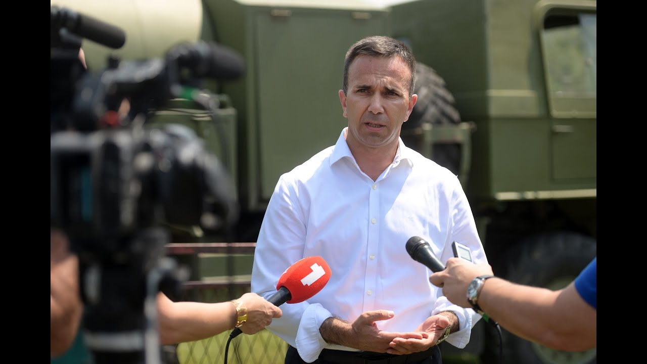 Predsednik opštine Mionica Boban Janković // Pomoć Vojske Srbije u vodosnabdevanju