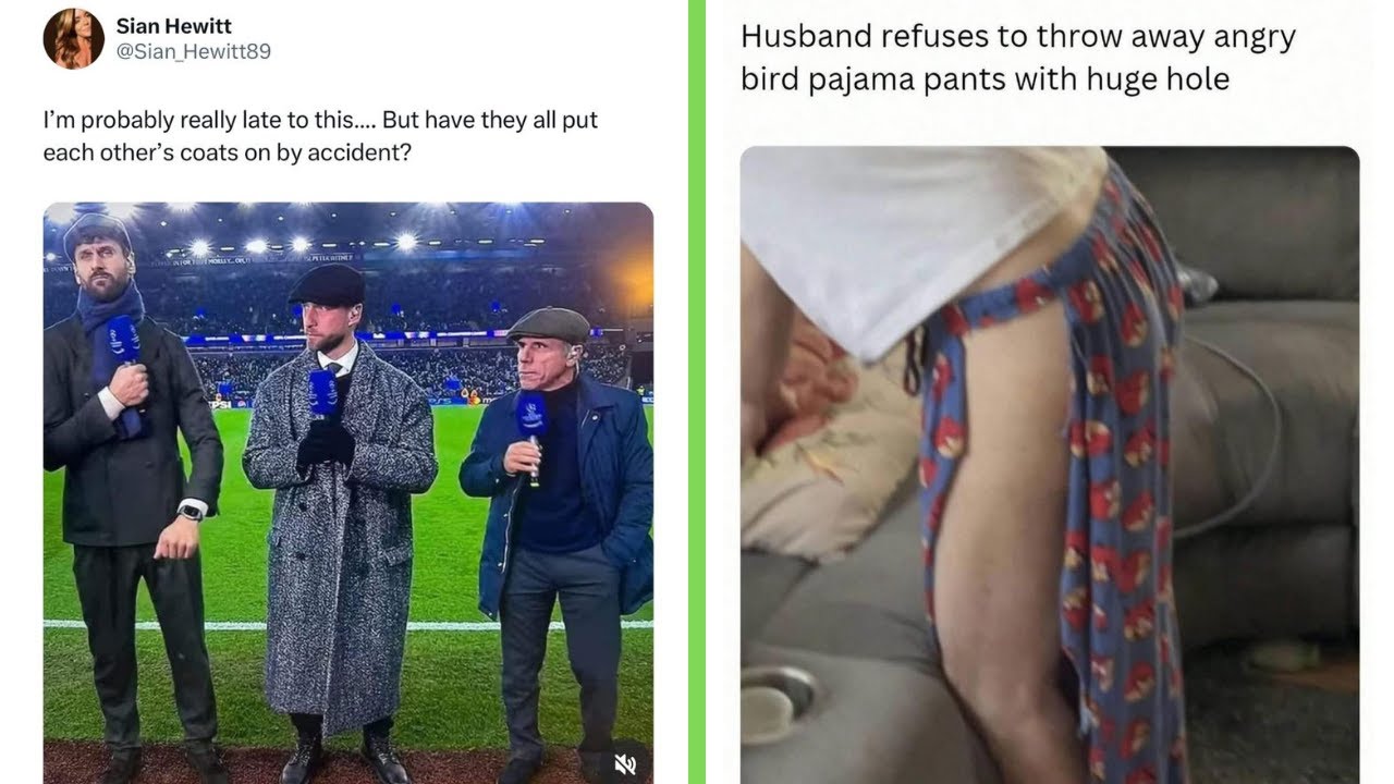 Funny Memes 147 | Husband refuses to throw away angry bird pajama pants with huge hole