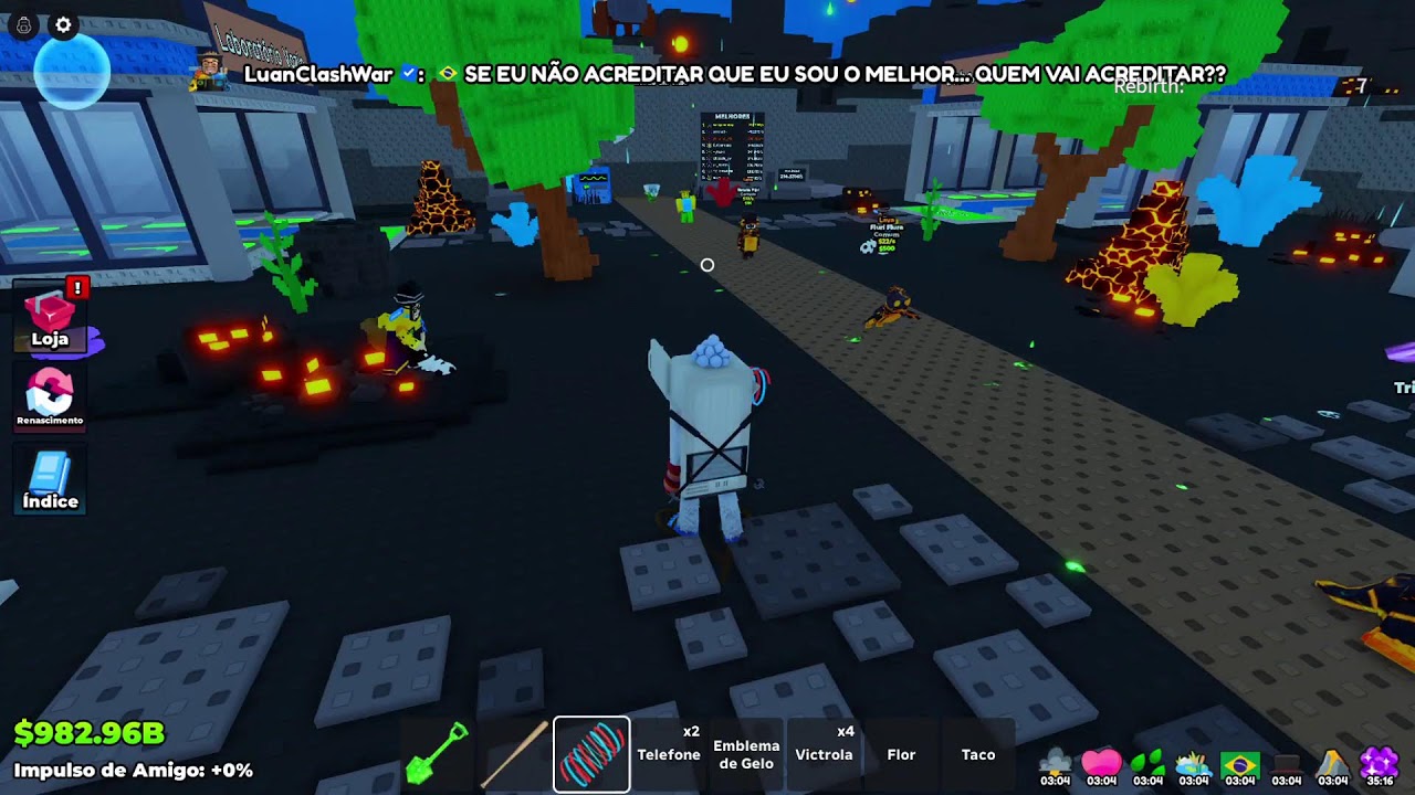Começou o Evento laboratório brainrot!