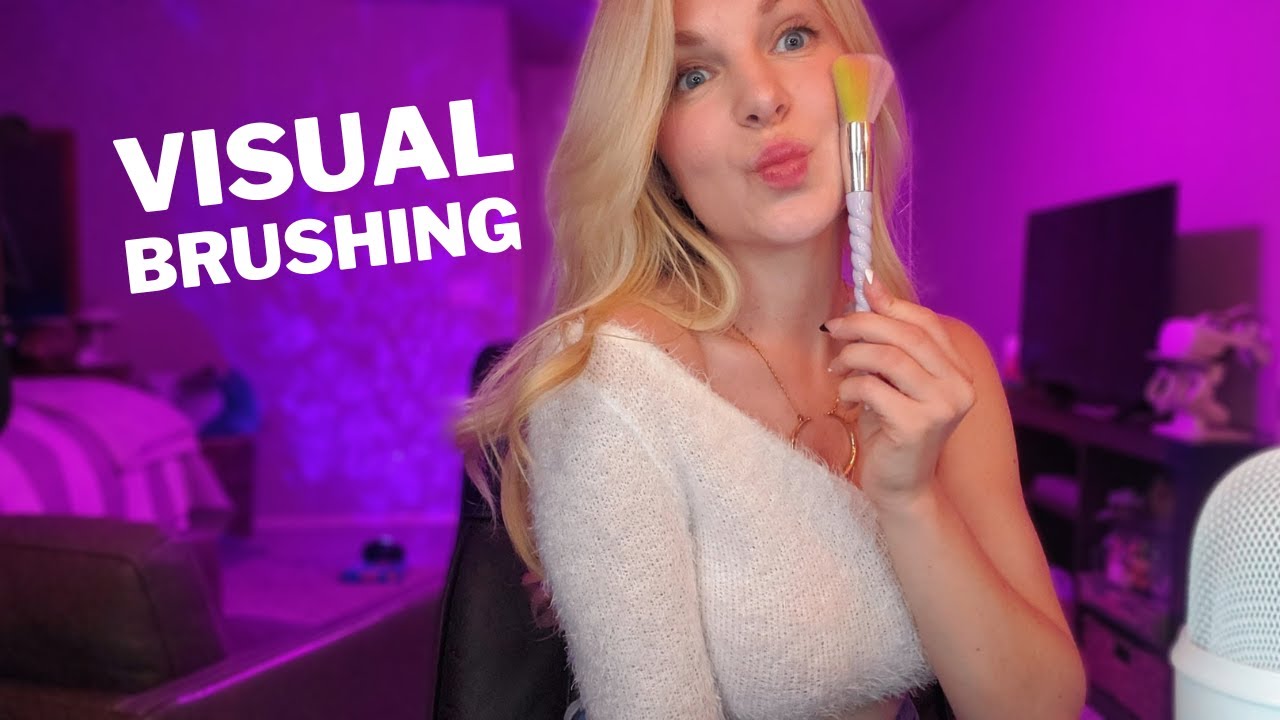 ASMR Visual Brushing & CRISP whispers to help you sleep 😴