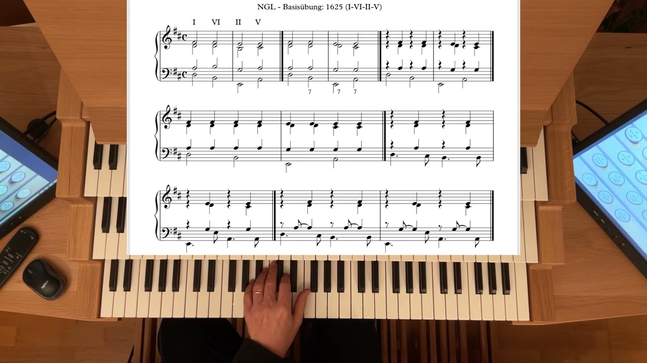 Orgelspiel im Gottesdienst: Neue Geistliche Lieder (NGL) - Vorspiel und Begleitsatz