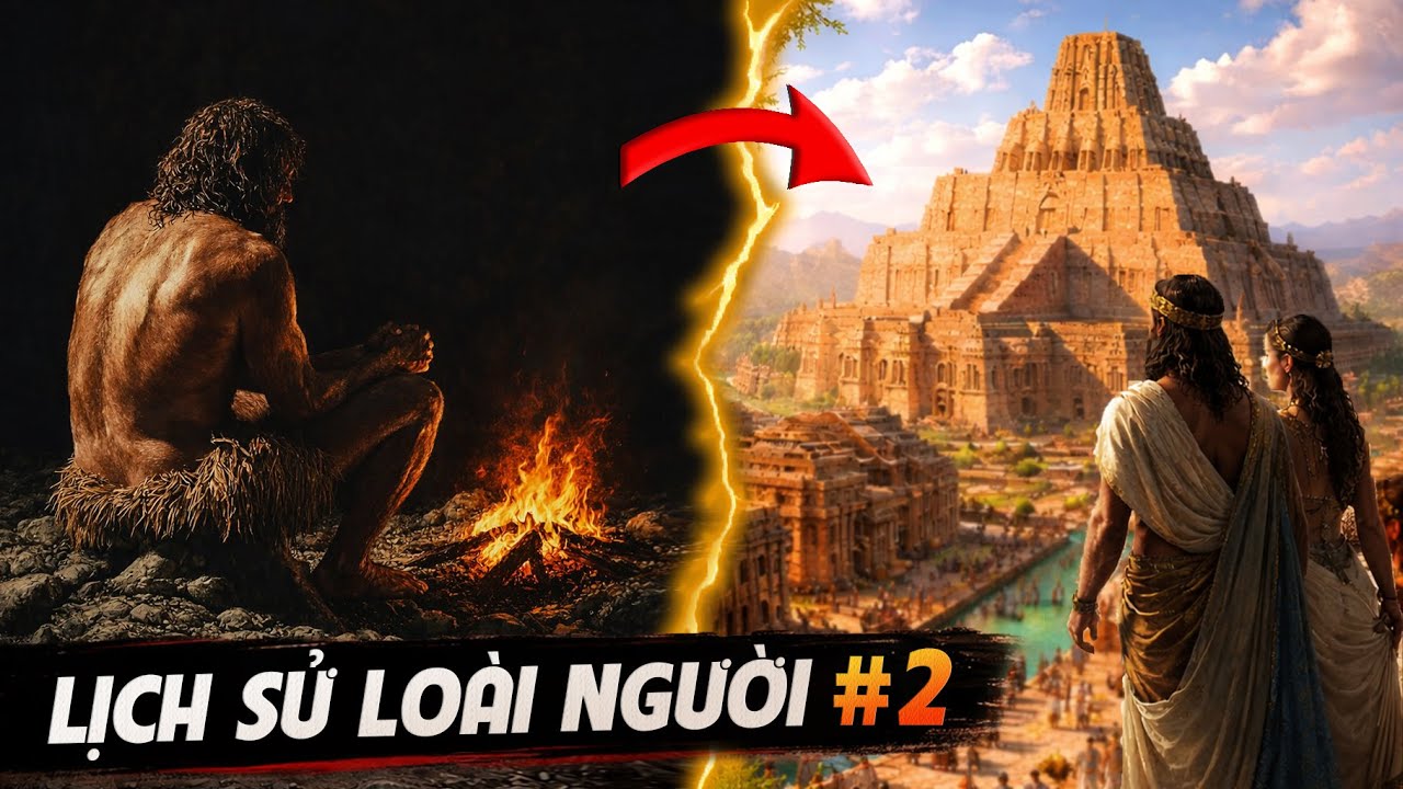 #1050 Từ Bóng Tối Hang Đá Đến Ánh Sáng Văn Minh - Tóm Tắt Lịch Sử Loài Người Phần 2!