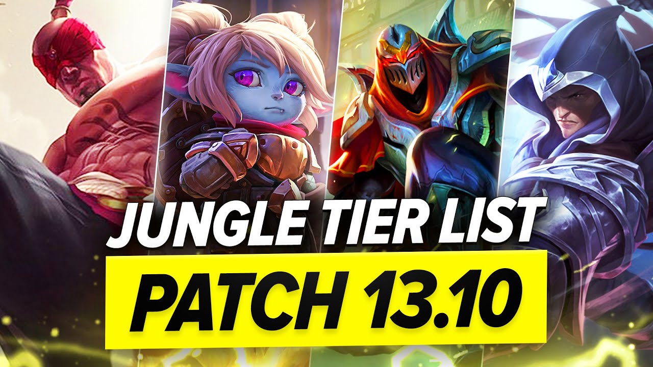 TIER LISTA JUNGLER&Oacute;W NA SEZON 13 (Patch 13.10) - JUNGLE TIER LIST SEASON 13 - Patch 13.10
