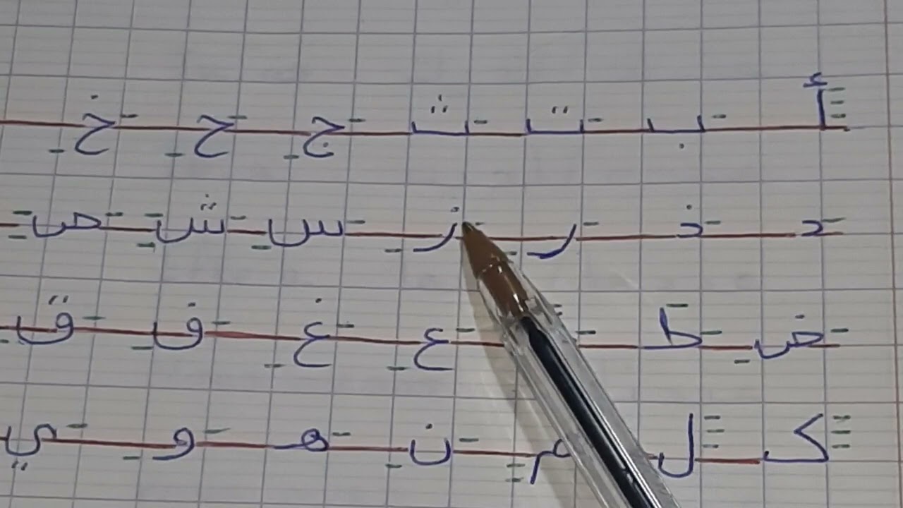 مقاييس الحروف / كتابة الحروف مع احترام المقاييس 