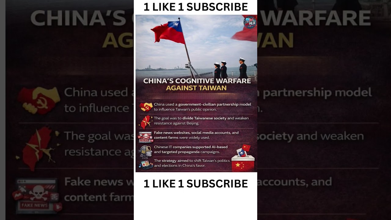 China’s Cognitive Warfare Against Taiwan | Government-Civilian Strategy Exposed