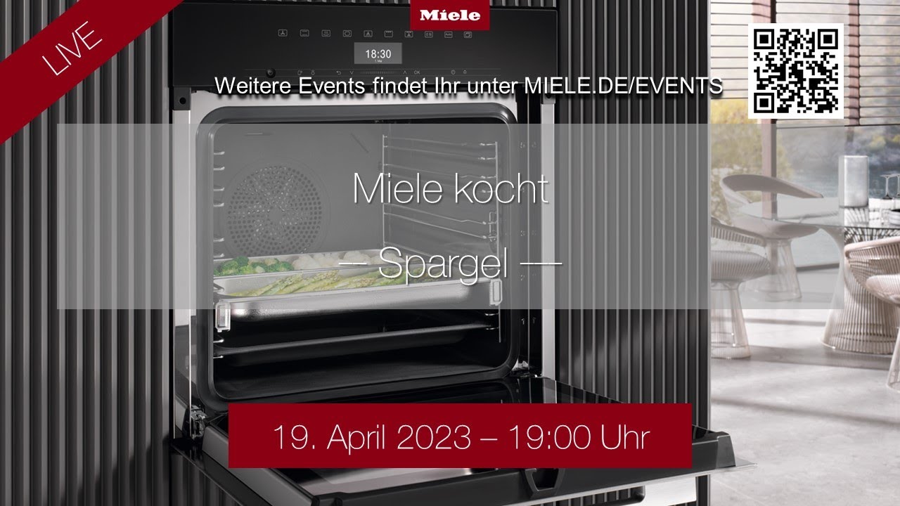 Miele kocht - Spargel aus dem (Dampf-) Backofen und vom Kochfeld