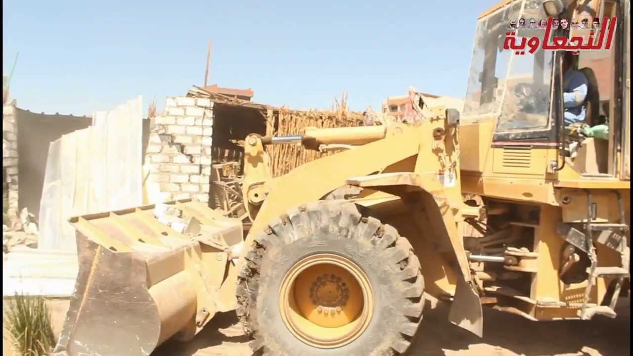أكبر حملة إزالات للتعدى على الأراضى الزراعية بمدينة نجع حمادى