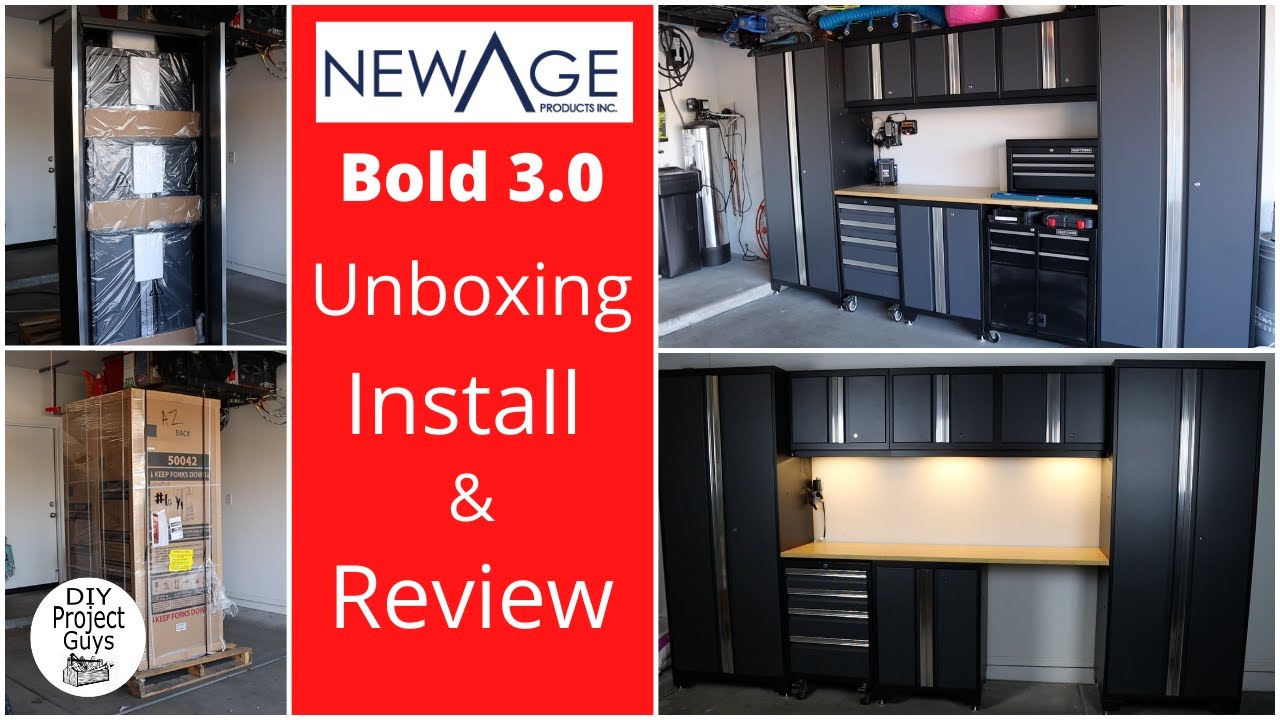 Гаражные шкафы для хранения NewAge Products Bold 3.0: полная распаковка, установка и обзор