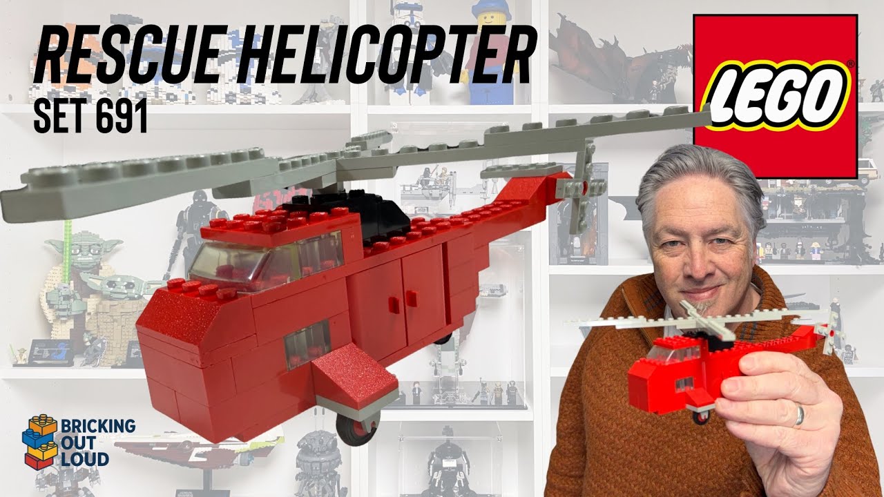 LEGO Set 691 | Rescue Helicopter - A 1970s classic! #lego #vintage #afol #70s #vintagelego 