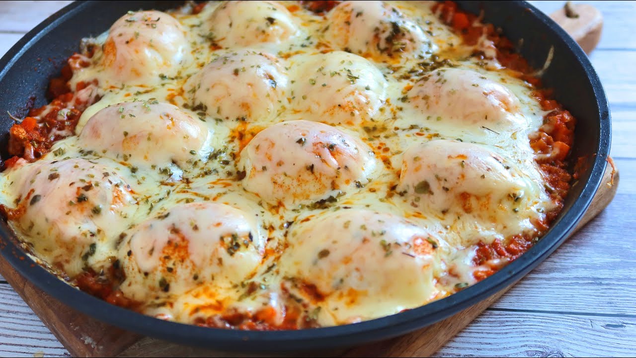 Huevos con carne deliciosos