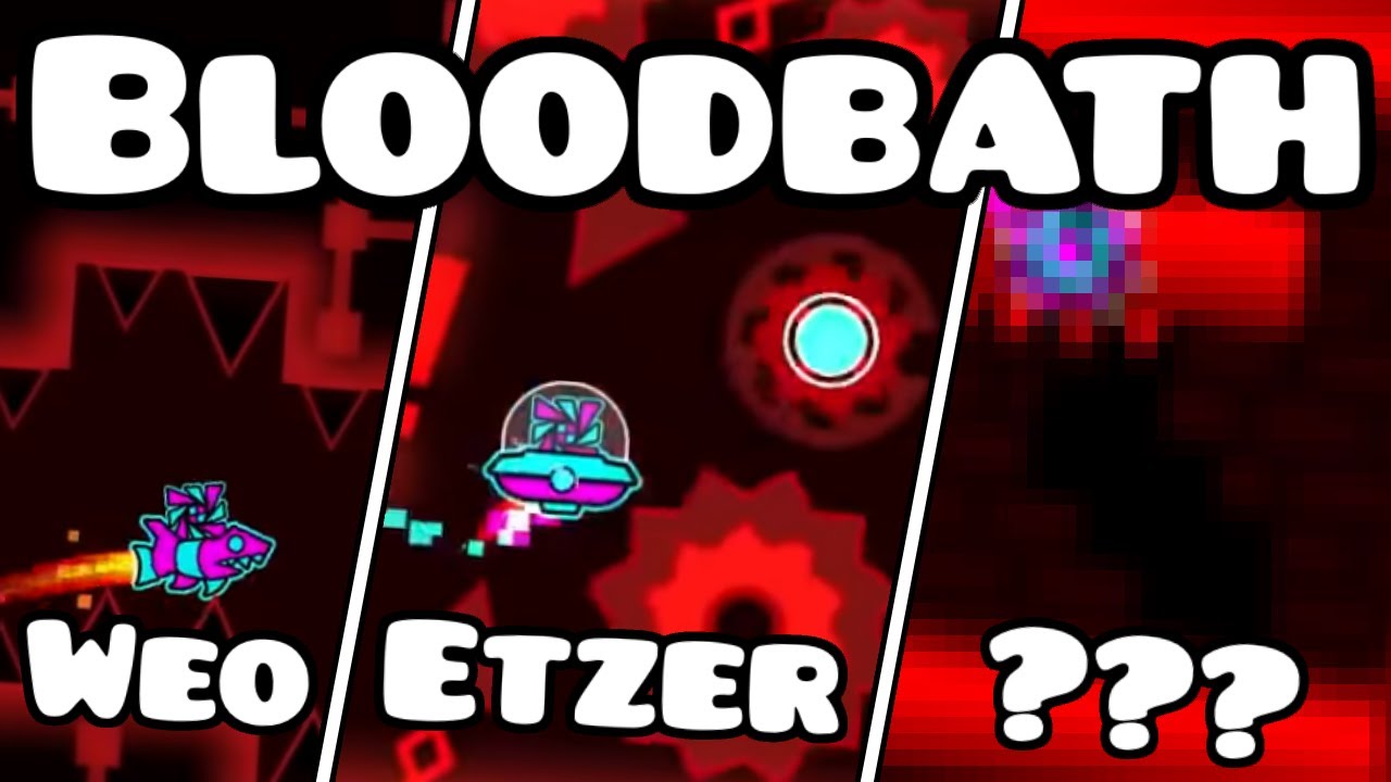 ALL PARTS in Bloodbath by Riot and more - Geometry Dash