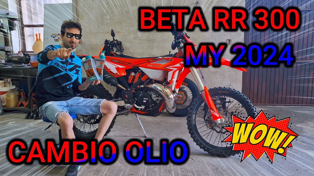 BETA RR 300 MY 2024 - CAMBIO OLIO - TUTORIAL - 4K - 🇮🇹