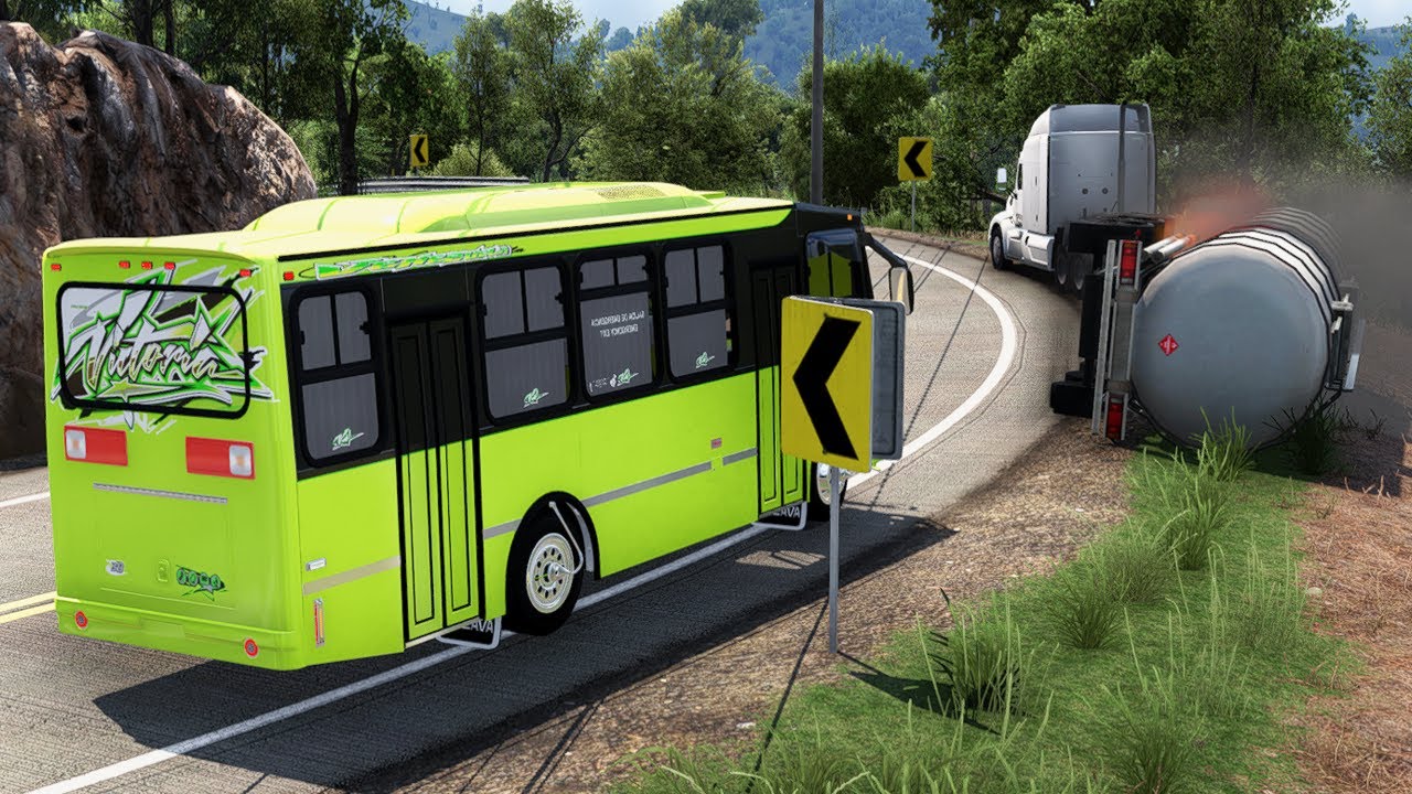 MUCHOS ACCIDENTES EN LA VIA | Encava Victoria | American Truck Simulator 1.56