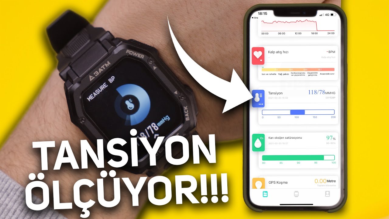 TANSİYON BİLE ÖLÇEBİLEN EN UYGUN FİYATLI AKILLI SAAT!