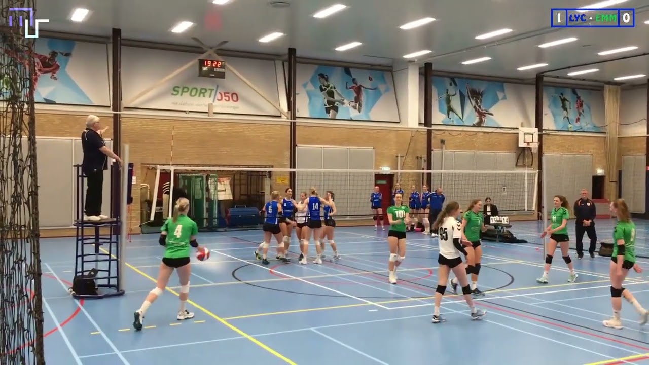 Volleybal Dames 3e Divisie A: Lycurgus D1 - Emmen'95 D2 [07-04-2022]