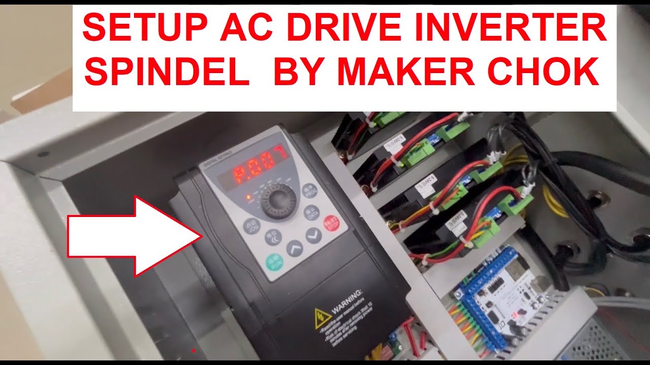 การตั้งค่า inverter AC กับ mini CNC ที่ใช้งานกับ  EASY CNC Iot