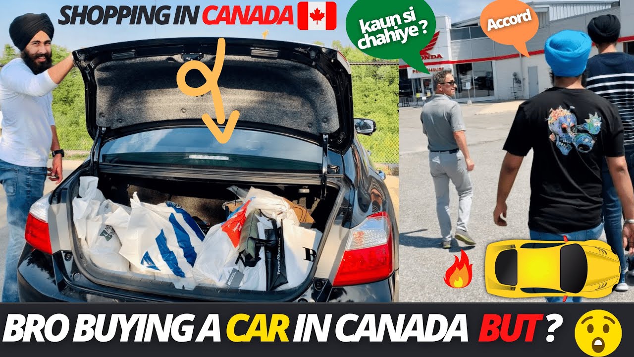 international student buying a car in Canada🔥, shopping in Canada🔥, Toronto premium outlets vlog 60