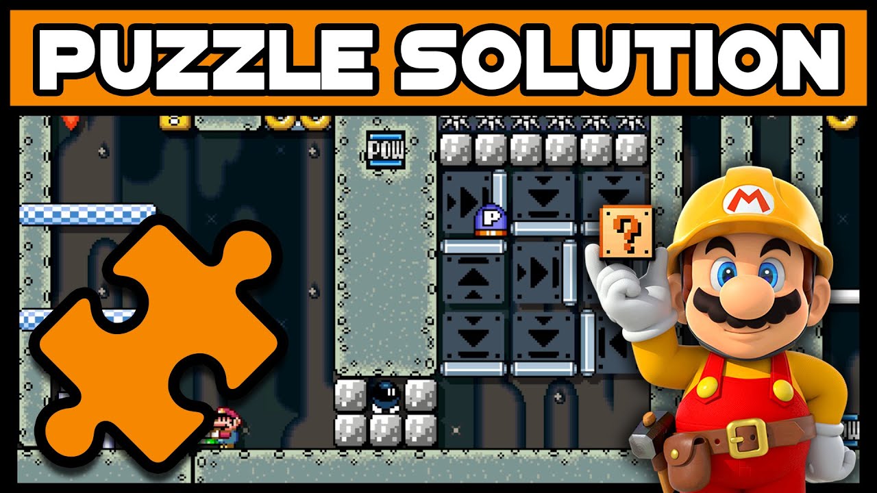 Super Mario Maker - One Screen Puzzle Walkthrough [#13] - Yoshi Underground